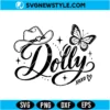 Dolly Parton Cowboy Hat Butterfly SVG | Country Music Cowboy Hat Cut File 2 Dolly Parton Cowboy Hat Butterfly SVG