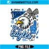 Eagles Doodle PNG Digital Download | Retro Football Game Day Graphic 2 Eagles Doodle PNG