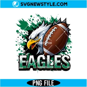 Eagles Game Day Football PNG