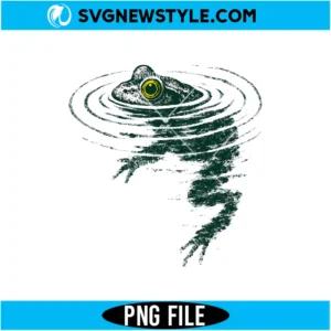 Cute Frog Swimming PNG