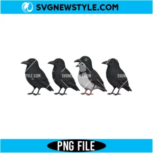 Funny Crow Pigeon PNG
