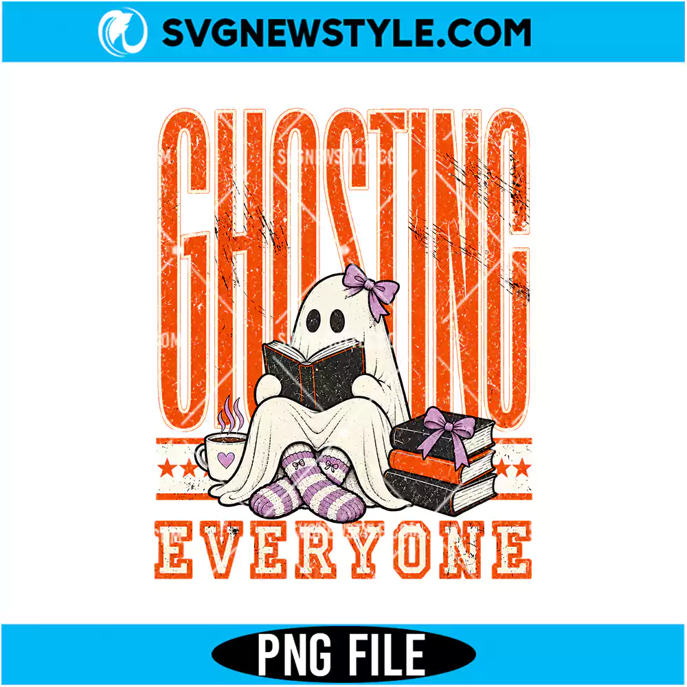 Ghosting Everyone Reading Ghost PNG Digital Download | Reading Clipart 1 Ghosting Everyone Reading Ghost PNG