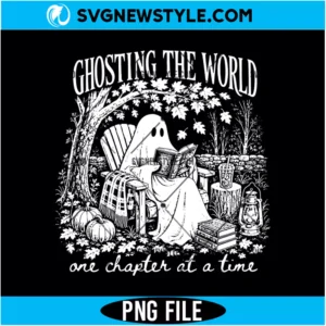 Ghosting The World PNG Digital Download | Retro Ghost Graphic