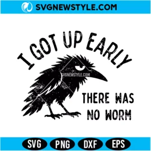Grumpy Crow Svg Digital Download | Sarcastic Bird Cut File