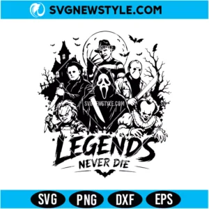 Halloween Horror Legends SVG PNG