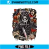 Hooded Scary Mask PNG Digital Download | Halloween Horror Graphic 2 Hooded Scary Mask PNG