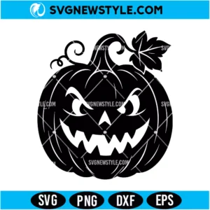 Scary Halloween Pumpkin SVG PNG