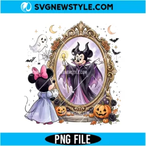 Minnie Mouse Maleficent Mirror Halloween PNG