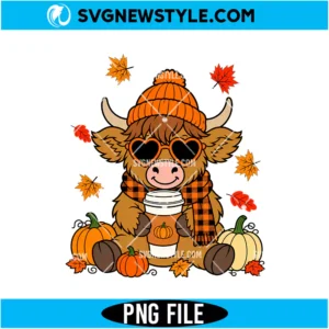 Highland Cow Fall Png