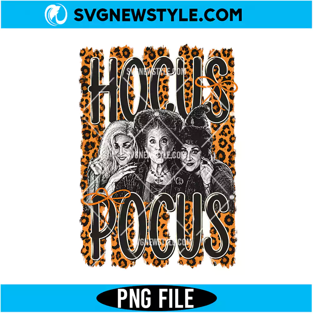 Hocus Pocus Sanderson Sisters Leopard PNG Digital Download | Leopard Witch Clipart 1 Hocus Pocus Sanderson Sisters Leopard PNG