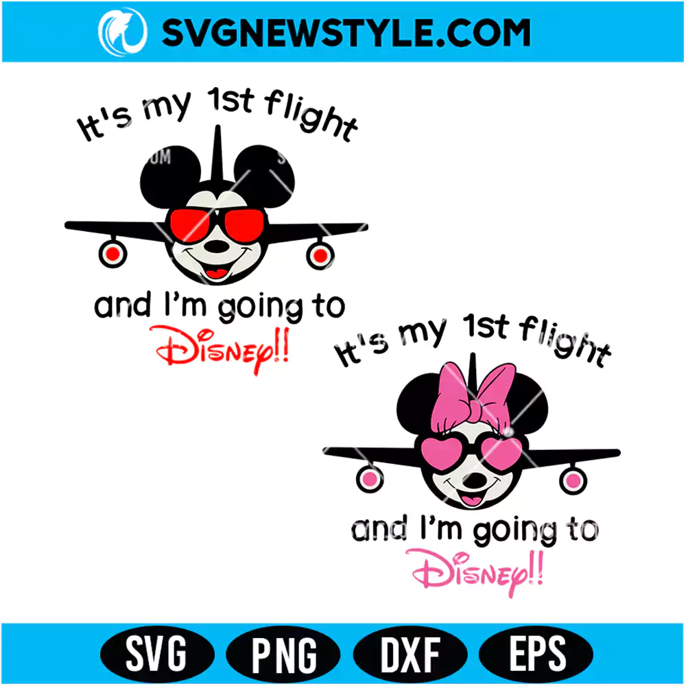 It's My 1st Flight Svg Png Digital Download | Vacation Milestone Cut File & Print 1 It's My 1st Flight Svg Png