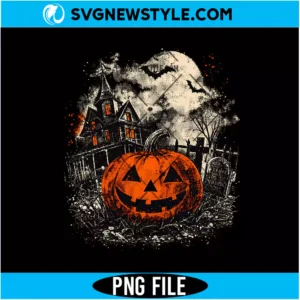 Haunted House Pumpkin PNG