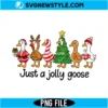 Jolly Christmas Goose PNG
