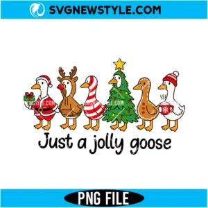 Jolly Christmas Goose PNG