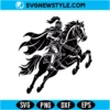Knight on Horse SVG Digital Download | Medieval Warrior Cricut Design 2 Knight on Horse SVG
