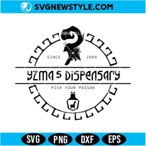 Yzma Dispensary Poison Llama SVG Digital Download | Animation Movie Cricut Design