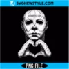 Michael Myers Heart File PNG Digital Download | Spooky Love Horror Graphic 3 Michael Myers Heart File PNG