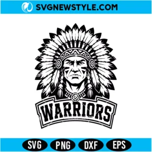 Native American Warrior SVG Digital Download | Tribal Heritage Cricut Design
