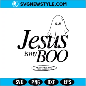 Jesus is my Boo Retro Halloween Svg Digital Download | Christian Fall Cut File