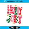 Preppy Holiday PNG Digital Download | Trendy Pastel Christmas Graphic 3 Preppy Holiday PNG