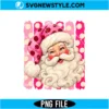 Pink Santa PNG Digital Download | Cute Christmas Clipart 2 Pink Santa PNG