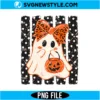 Preppy Halloween Ghost Polka Dots Png Digital Download | Cute Spooky Clipart 3 Preppy Halloween Ghost Polka Dots Png