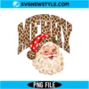 Retro Merry Christmas Polka Dots Png