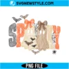 Retro Preppy Spooky Ghost PNG Digital Download | Cute Halloween Clipart 2 Retro Preppy Spooky Ghost PNG