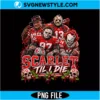 Scarlet Til I Die Horror Ohio Football PNG Digital Download | Horror Football Clipart 2 Scarlet Til I Die Horror Ohio Football PNG