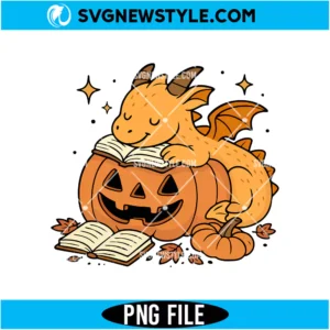 Fall Halloween Bookish Book PNG