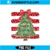 Stripes PolkaDot Tree PNG | Christmas Tree Clipart, Digital Download 2 Stripes PolkaDot Tree PNG