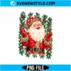 Stripes Retro Santa Christmas PNG Digital Download | Vintage Groovy Santa Graphic 3 Stripes Retro Santa Christmas PNG