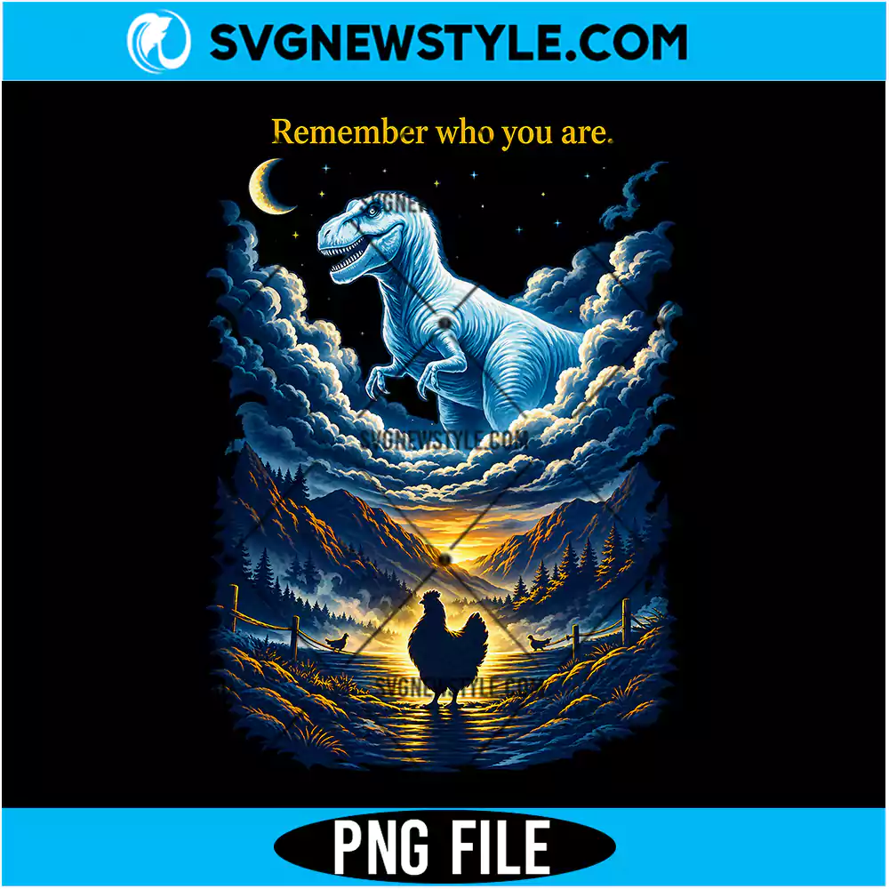 T-Rex Chicken Evolution PNG Digital Download | Dinosaur Humor Graphic 1 T-Rex Chicken Evolution PNG
