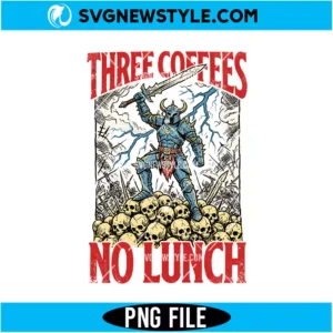 Three Coffees No Lunch PNG