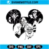 Disney Villains Mickey Head SVG Digital Download | Halloween Magic Cricut Design 3 Disney Villains Mickey Head SVG
