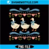 Vintage Blue Ribbon Goose Png
