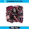 Vintage Halloween Ghostface Png Digital Download | Retro Spooky Movie Graphic 2 Vintage Halloween Ghostface Png