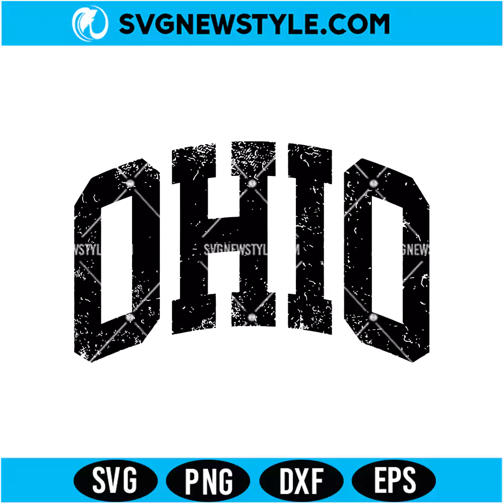 Vintage Ohio Svg Digital Download | Retro Hometown Pride Cut File 1 Vintage Ohio Svg