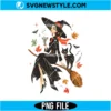 Vintage Witch And Cat Ringer PNG Digital Download | Halloween Clipart 2 Vintage Witch And Cat Ringer PNG