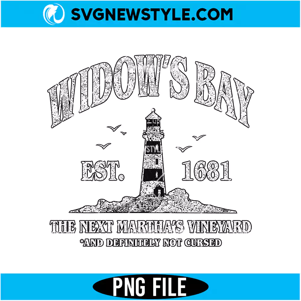 Widow Bay Tourist PNG Digital Download | Retro Travel Destination Graphic 1 Widow Bay Tourist PNG