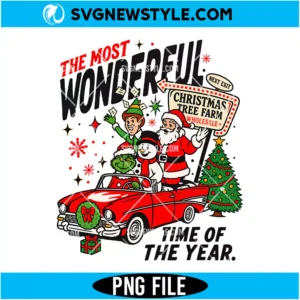 90s Christmas Movie Pullover Santa PNG