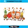 Autumn Teacher PNG Digital Download | Fall Teacher Appreciation Graphic 3 Autumn Teacher PNG
