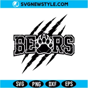 Bears Mascot Logo Svg