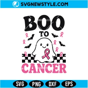 Boo To Cancer Ghost SVG
