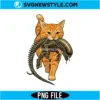 Cat Carrying Alien PNG Digital Download | Quirky Animal Graphic 2 Cat Carrying Alien PNG