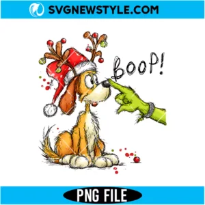 Max Dog Christmas Boop PNG