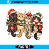 Cute Christmas Cats PNG Digital Download | Festive Holiday Cat Graphic 2 Cute Christmas Cats PNG
