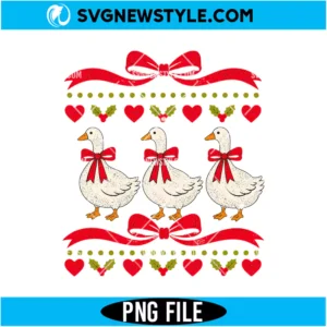 Christmas Country Goose PNG