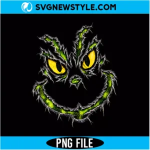 Grinch Face Outline PNG