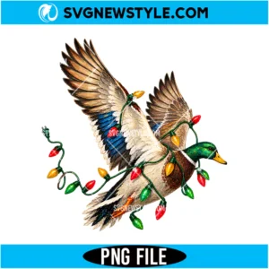 Christmas Mallard Duck PNG